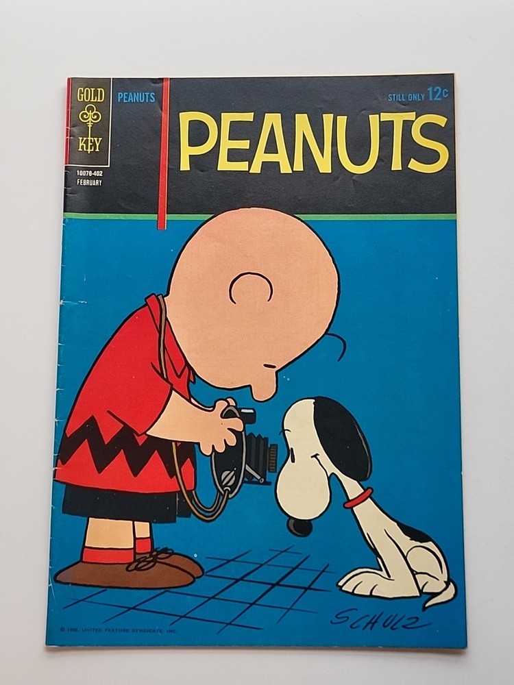 Peanuts Gold Key 4 Charles Schulz Snoopy Charlie Brown Photo Cover Feb 1964