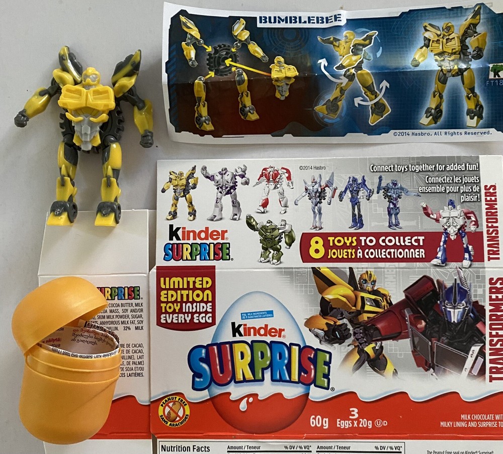 2014 Kinder Surprise Transformers BUMBLEBEE Limited Edition Collector Toy in Egg Box  