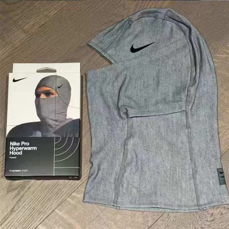 Nike Pro Therma-Fit Hyperwarm Hood Ski Mask -Gray -US Stock !