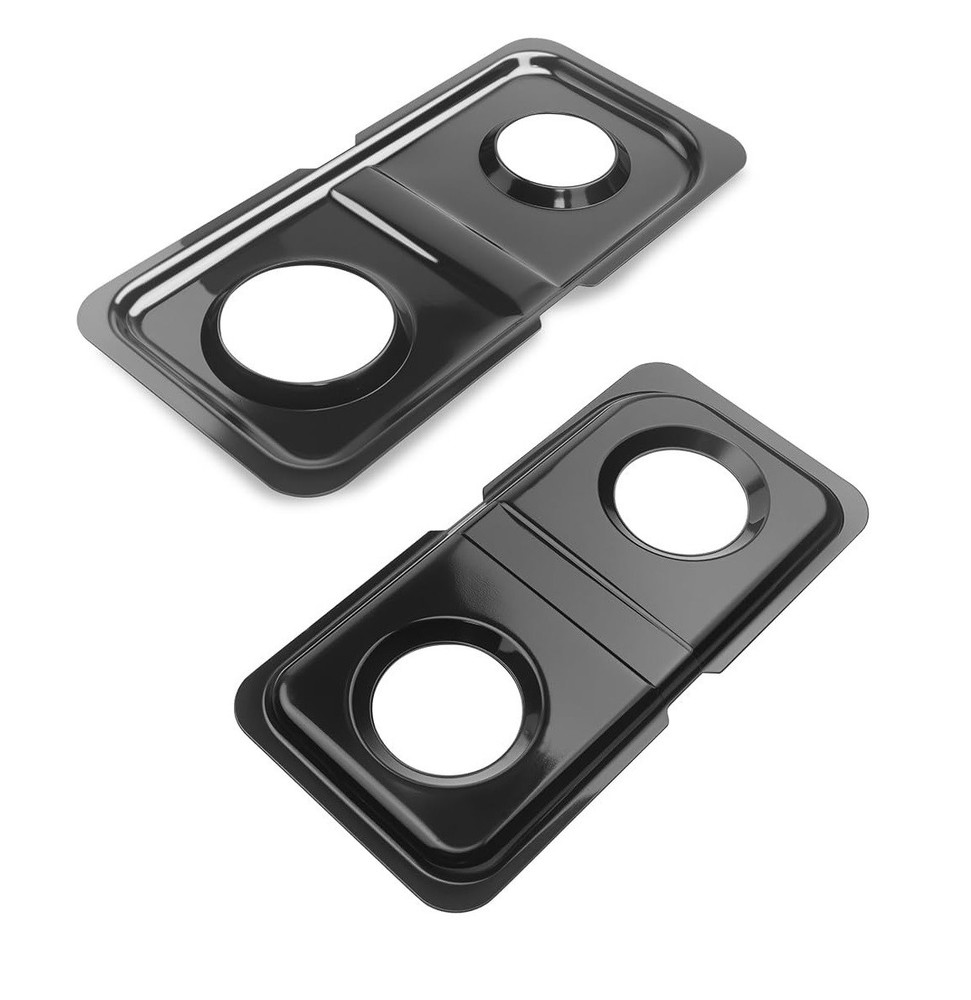 2Pk WB34K10009 WB34K10010 NEW Drip Pans Cooktop Replacement For GE Range