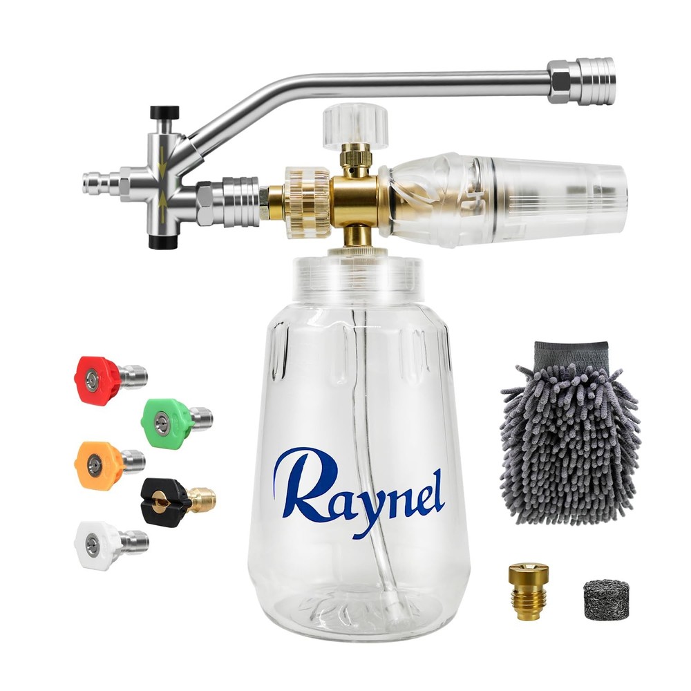 Foam Cannon for Pressure Washer with Dual 1/4 Quick Connectors