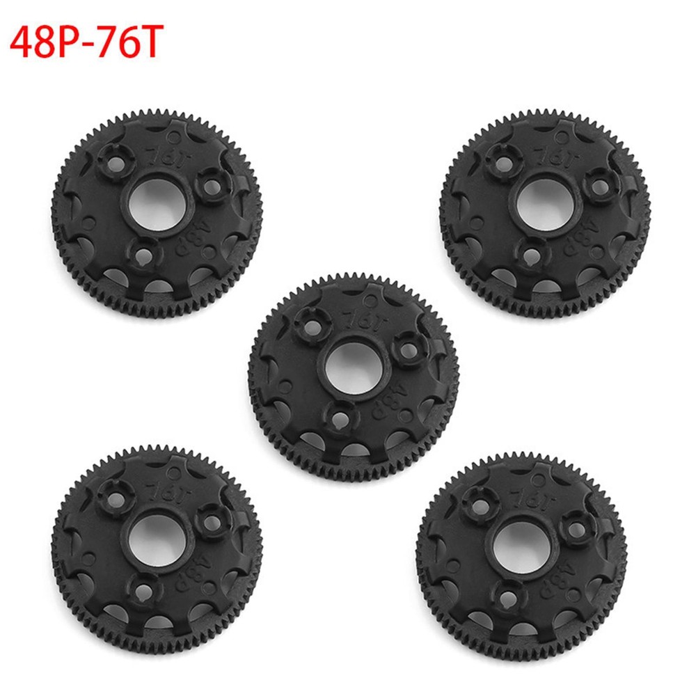 5-Pack 48P 76T RC Car Gears for Traxxas Bandit Rustler Stampede Slash 2WD 1/10 Scale