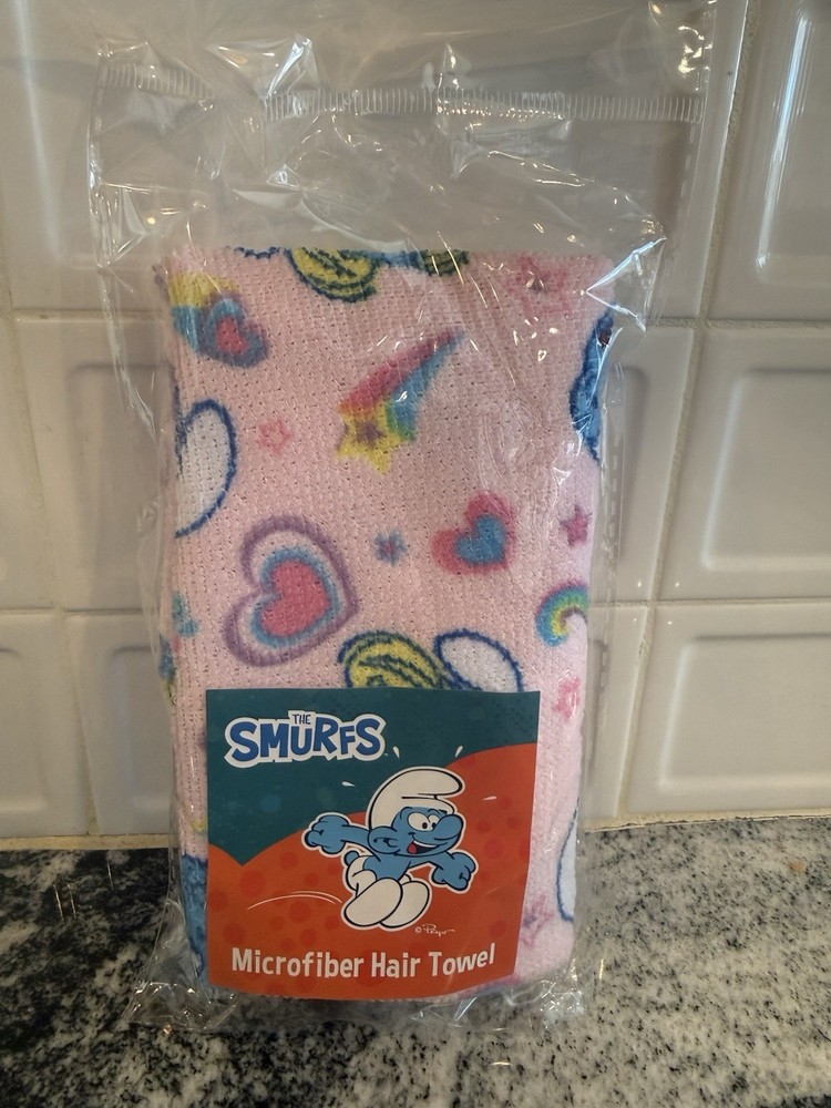 The Smurfs Microfiber Hair Towel (Pink)
