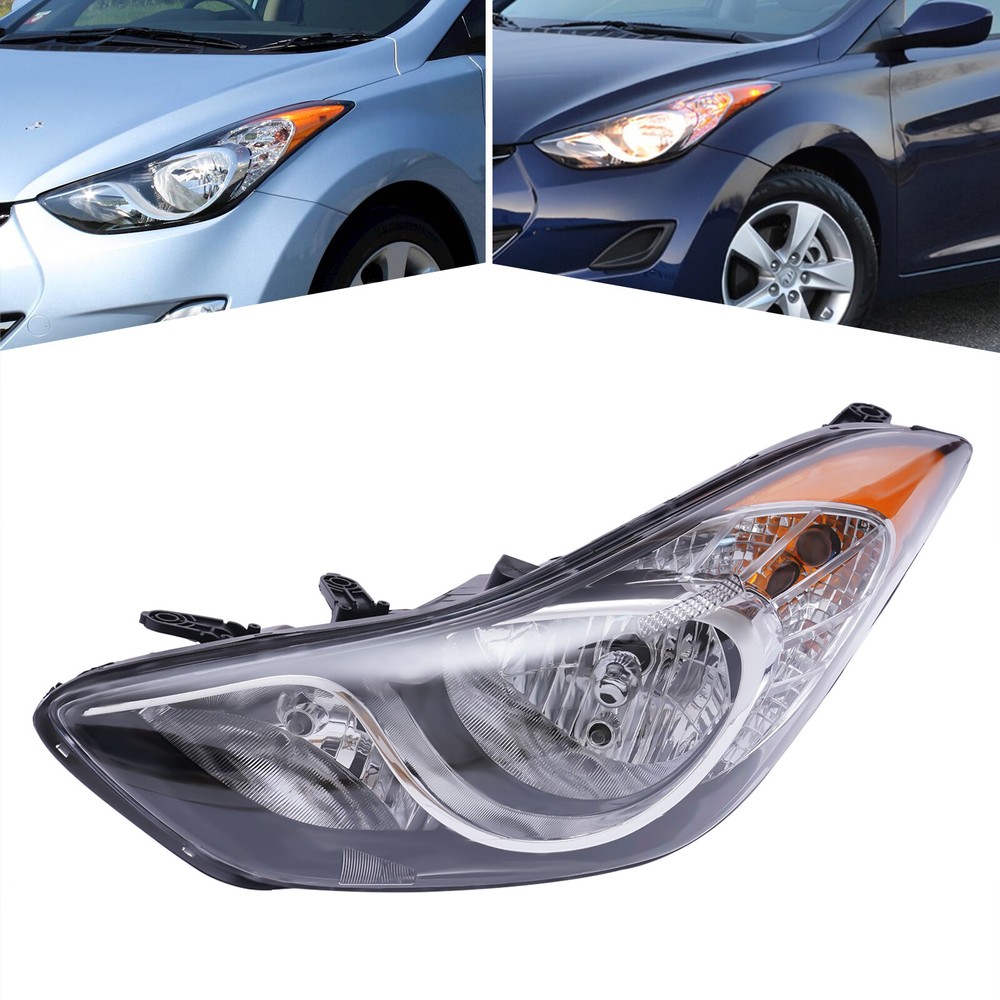 Driver Left Side Halogen Headlight For Elantra Sedan 4 Door 1.8L 2.0L 2011 -2013