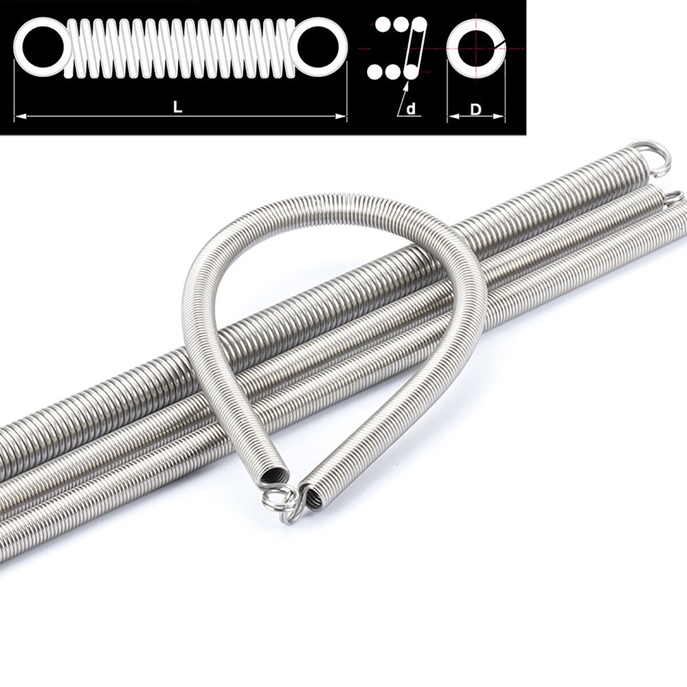 Stainless Steel L-Shape Expansion Springs 1.5mm A2 304 Wire