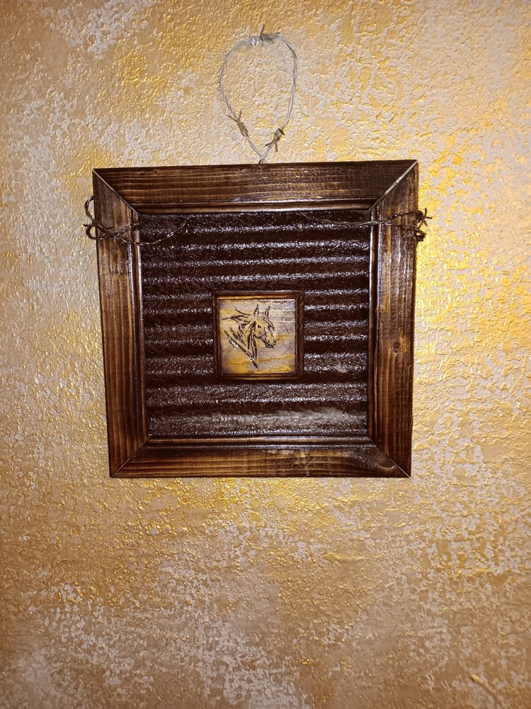 rustic farmhouse wall decor Horse