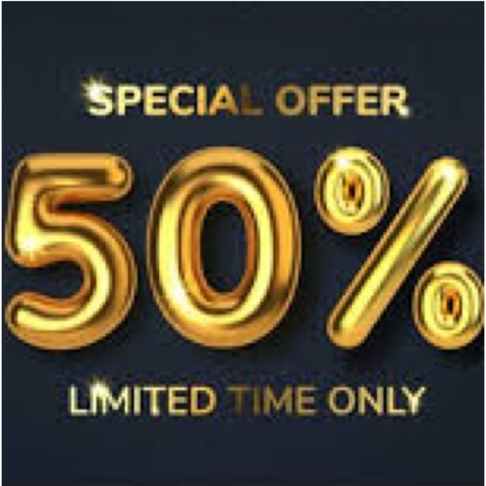 48-Hour Flash Sale - 50% Off Everything