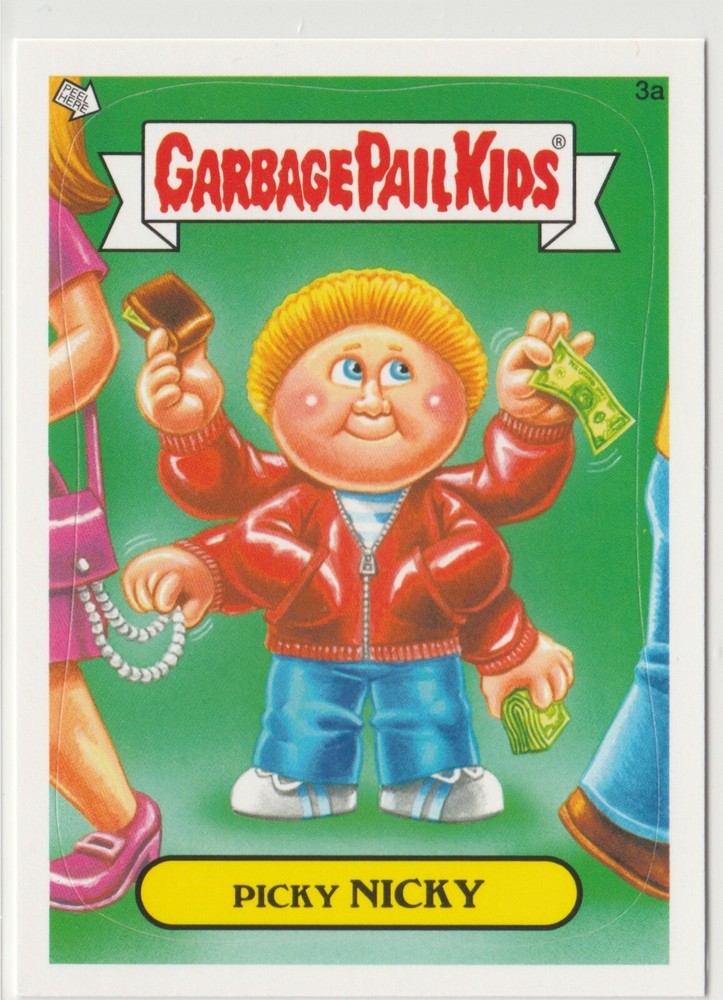 Picky Nicky 3a Garbage Pail Kids GPK 2012 Series 1 BNS1 Brand New