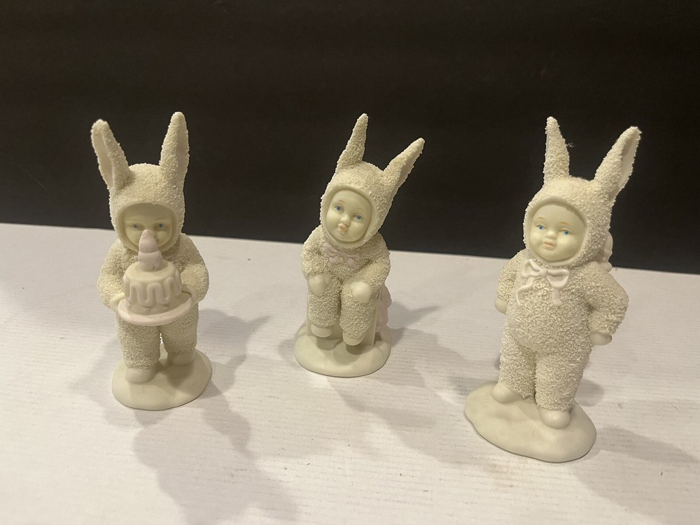Department 56 Snowbabies Set of 3 Unique Figures Without Box