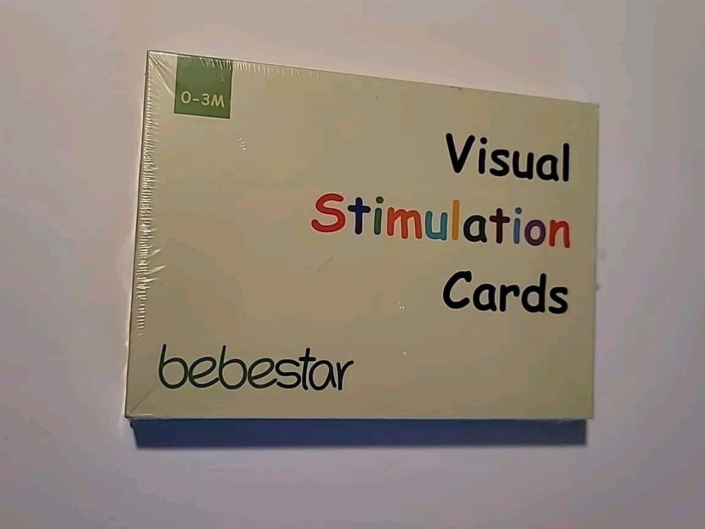 NWT Bebestar Visual Stimulation Cards For 0-3 Months olds 5.5 X 7.5