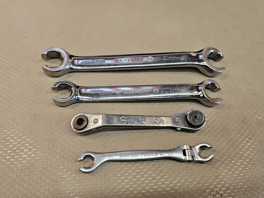 Matco 4-Point Metric Flare Nut Wrench Set with Flex Head SAE