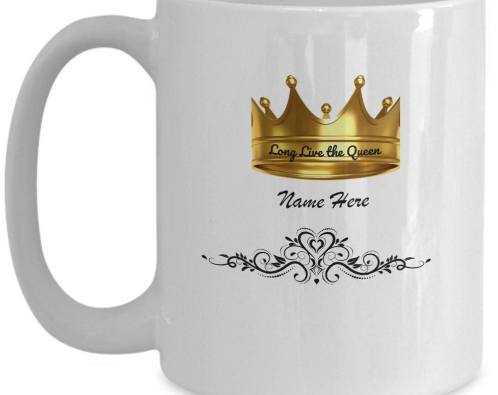Personalized Gift For Her Queen Coffee Mug Holiday Gift Mug Anniversary Wedding