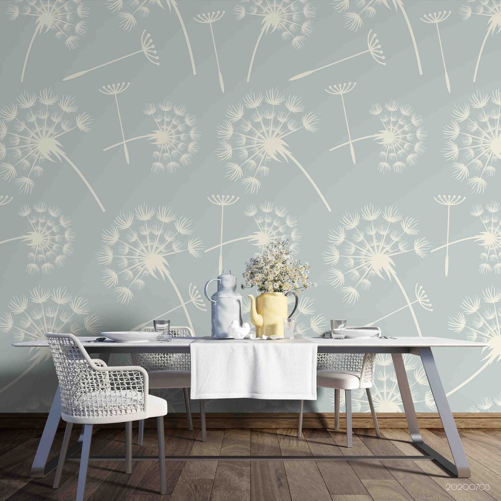 3D Dandelion Seed Pattern Wall Murals Wallpaper Murals Wall Sticker 4