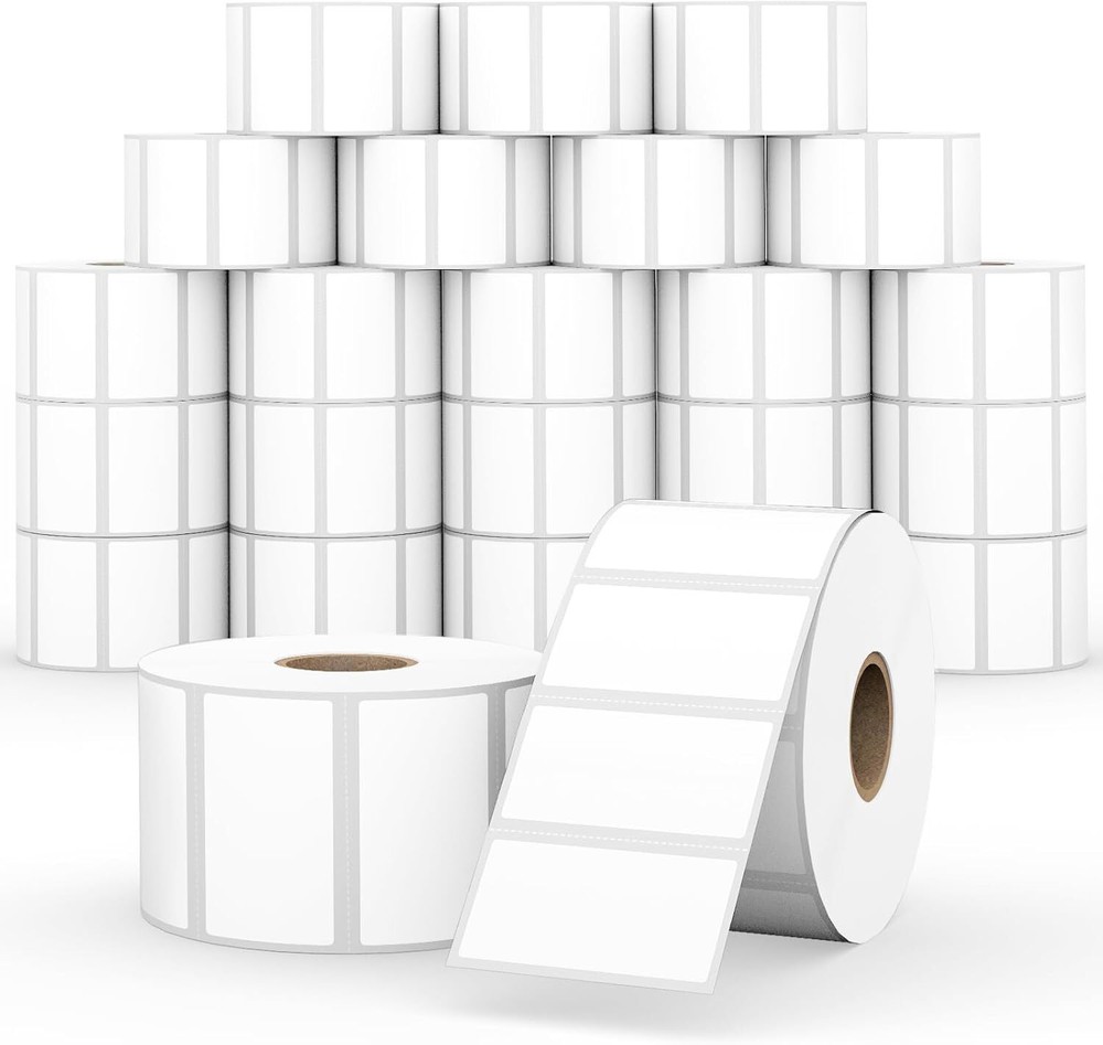 24 Rolls 2x1 Direct Thermal Shipping Labels for Label Printers