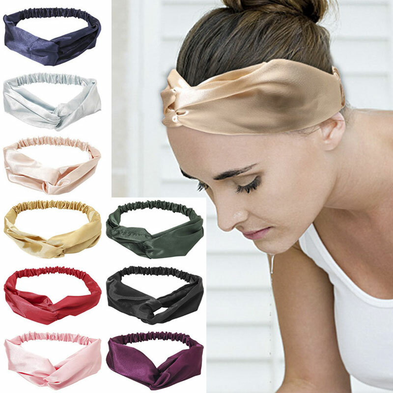 Stretchy Twist Knot Headband for Women Sports Yoga Turban Hairband