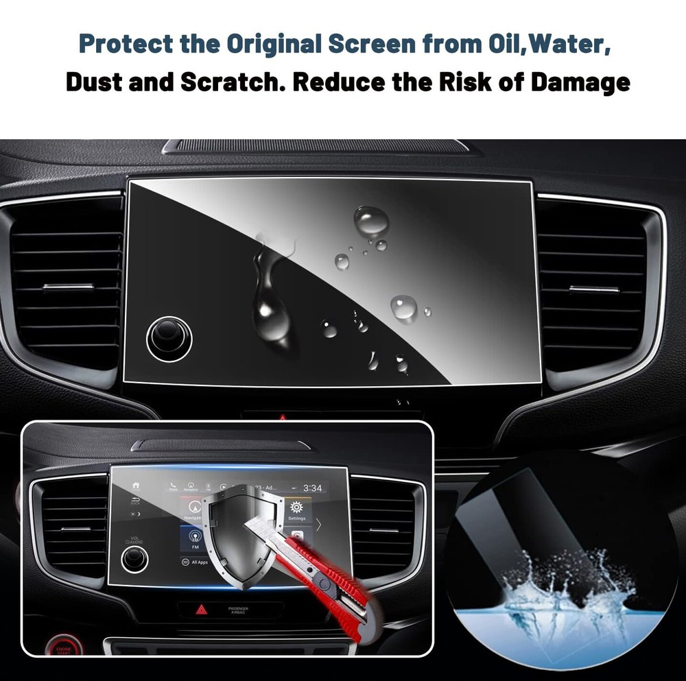 For 2019-2024 Honda Passport Car Touch Screen Protector Tempered Glass 8 Inch