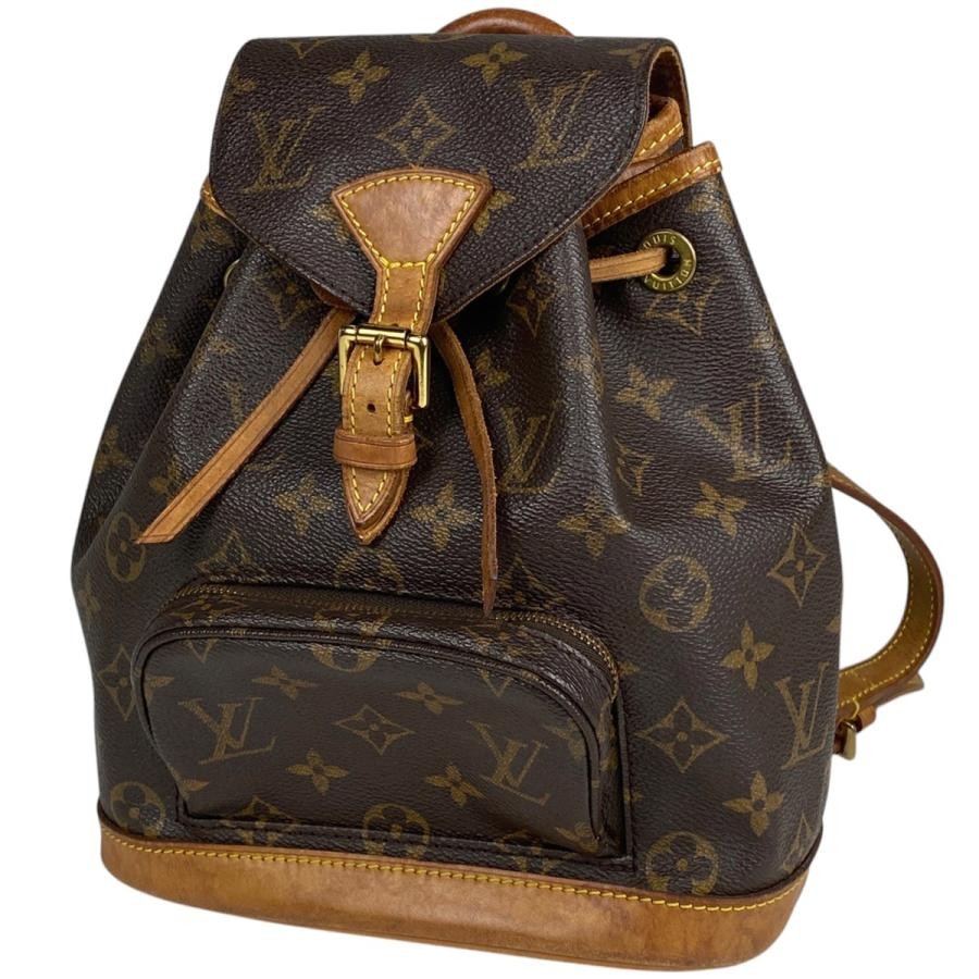 Louis Vuitton Mini Montsouris Monogram Brown Backpack M51137 Pre-Owned