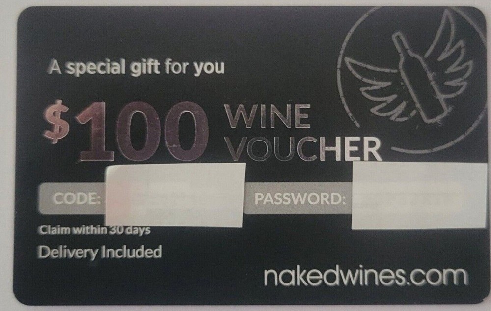 #396 NAKED WINES $100 gift card voucher for nakedwines.com Lot of 11 Cards-image