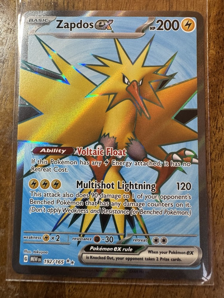 Zapdos ex 192/165 Sv: Scarlet & Violet 151 Holo