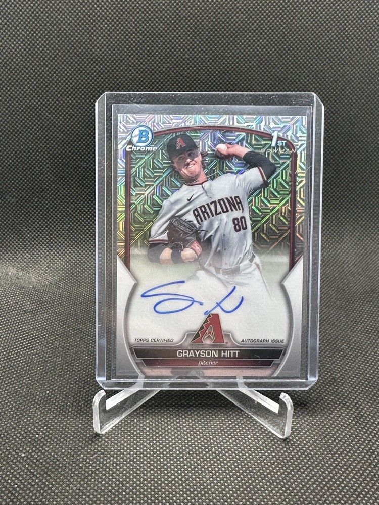 2023 Bowman Draft Chrome Grayson Hitt Auto CDA-GH HTA Choice Refractor #'d /150