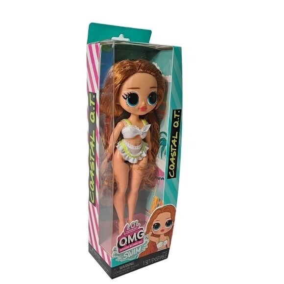 L.O.L Surprise! O.M.G. Swim Doll Coastal Q.T. White Dress 9 Inches