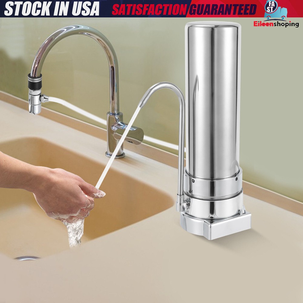 Countertop Filter Water Filtration Filter Sink Drinking System Stainless Steel