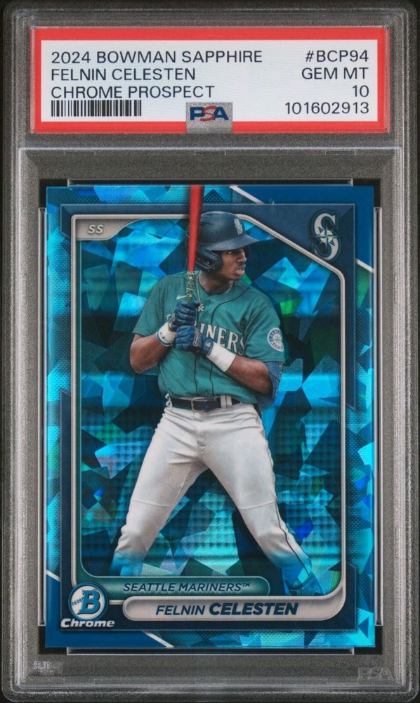 2024 Bowman Sapphire Edition - Chrome Prospects #BCP-94 Felnin Celesten PSA 10
