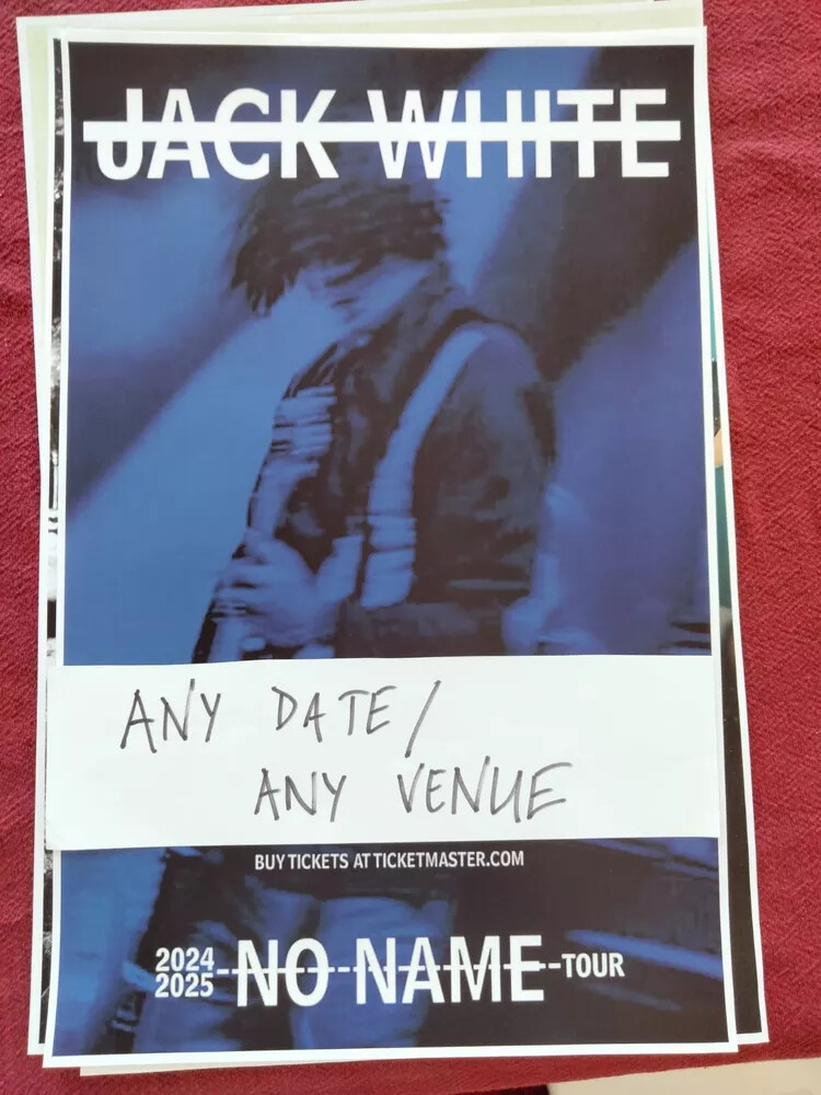 Jack White 11x17 2024 2025 Concert Tour Poster Vinyl