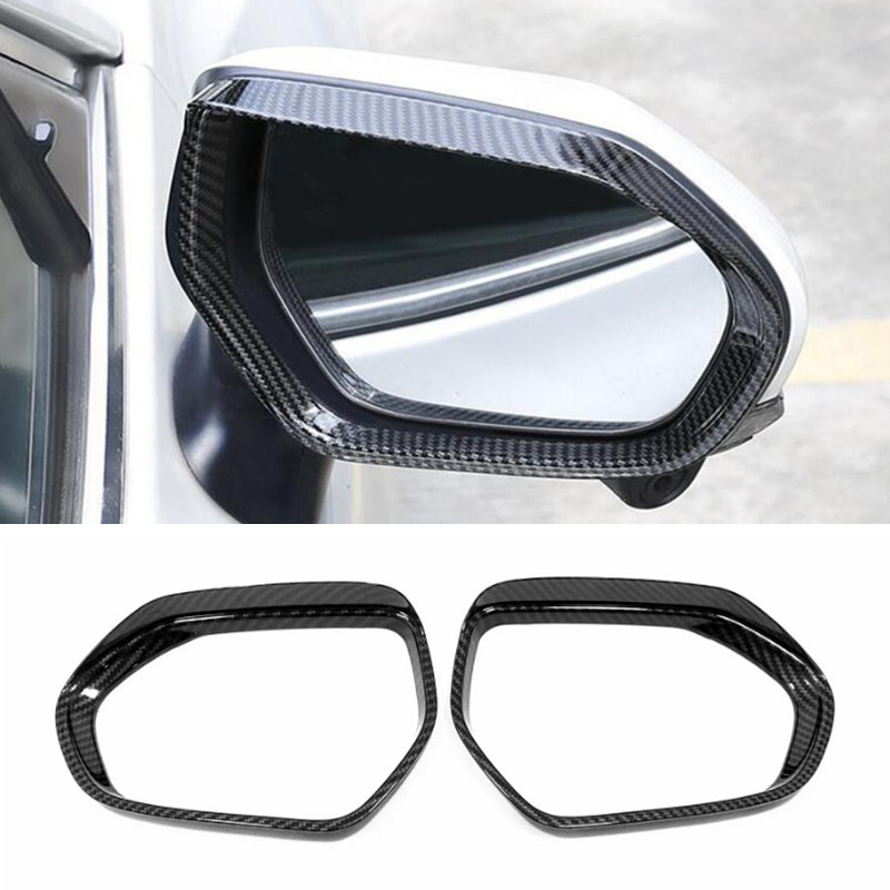 For Toyota Camry 2018-2024 Carbon Fiber Mirror Rain Eyebrow Cover