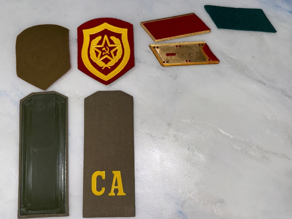 Lot Of Russian/ Soviet Military Insignia- Patch’s Shoulder Boards. NOS