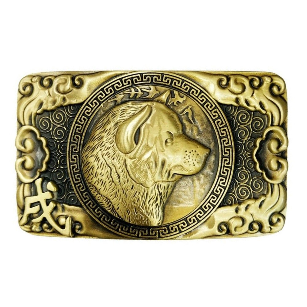 Solid Brass Belt Buckle for Men Fits 1.5