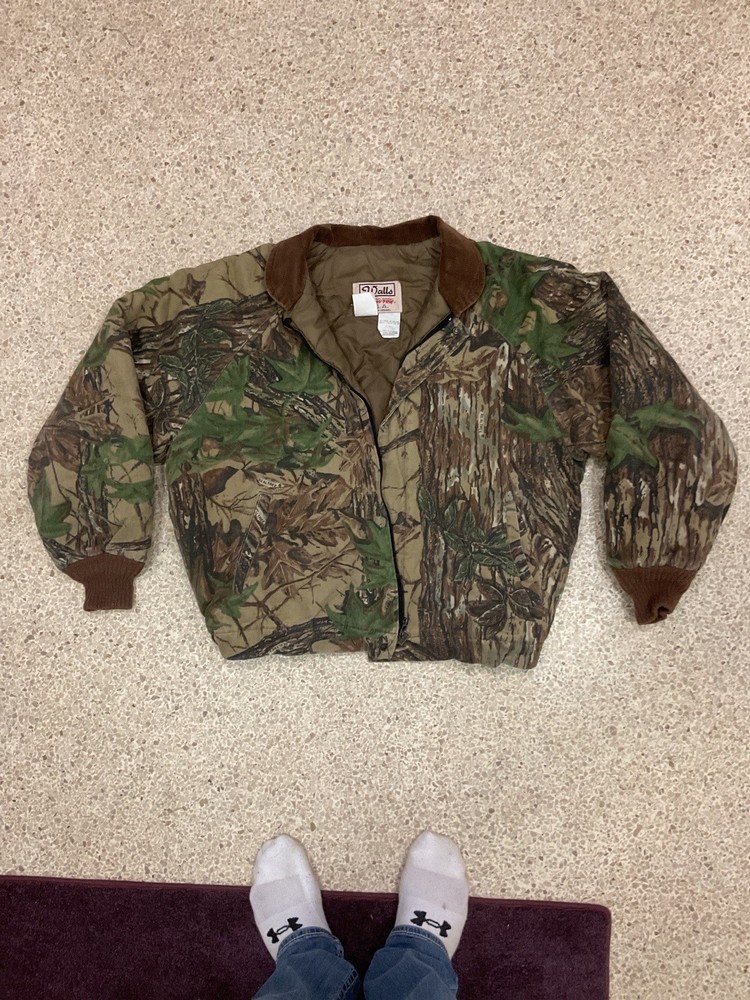 Vintage Walls Blizzard Pruf Realtree Camo Jacket USA Quilted Workwear Coat
