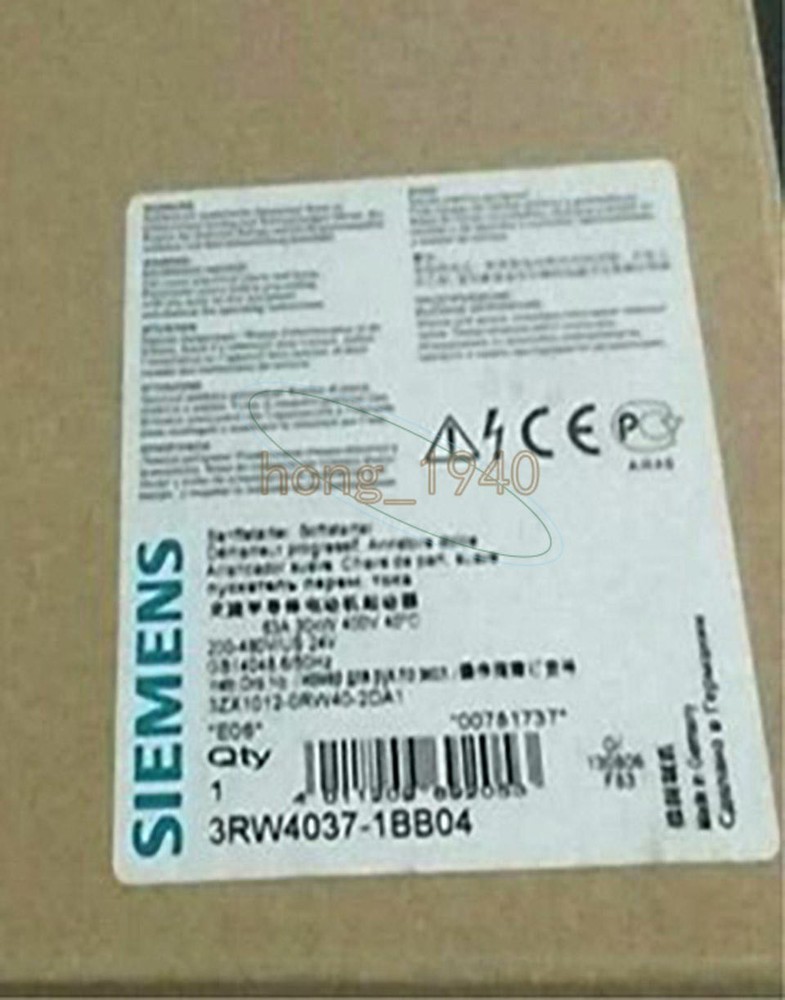 1PC NEW Siemens 3RW4037-1BB04 Soft Starter