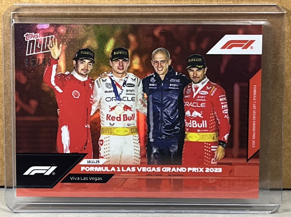 2023 TOPPS NOW Formula 1 F1 #67 MAX VERSTAPPEN VEGAS RAINBOW FOIL Parallel 85/99