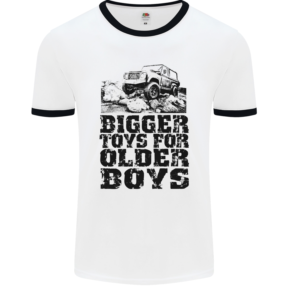 Off Road 4x4 Adventure Ringer T-Shirt for Men & Older Boys