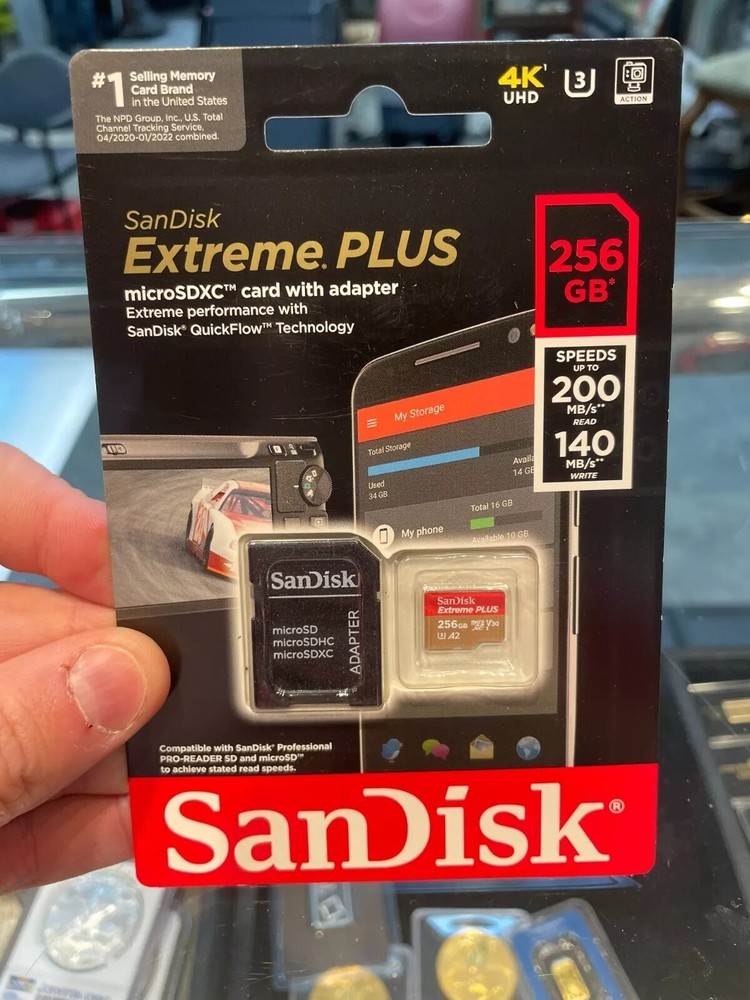 SanDisk 256GB Extreme microSDXC Memory Card - (SDSQXAV-256G-GN6MA)