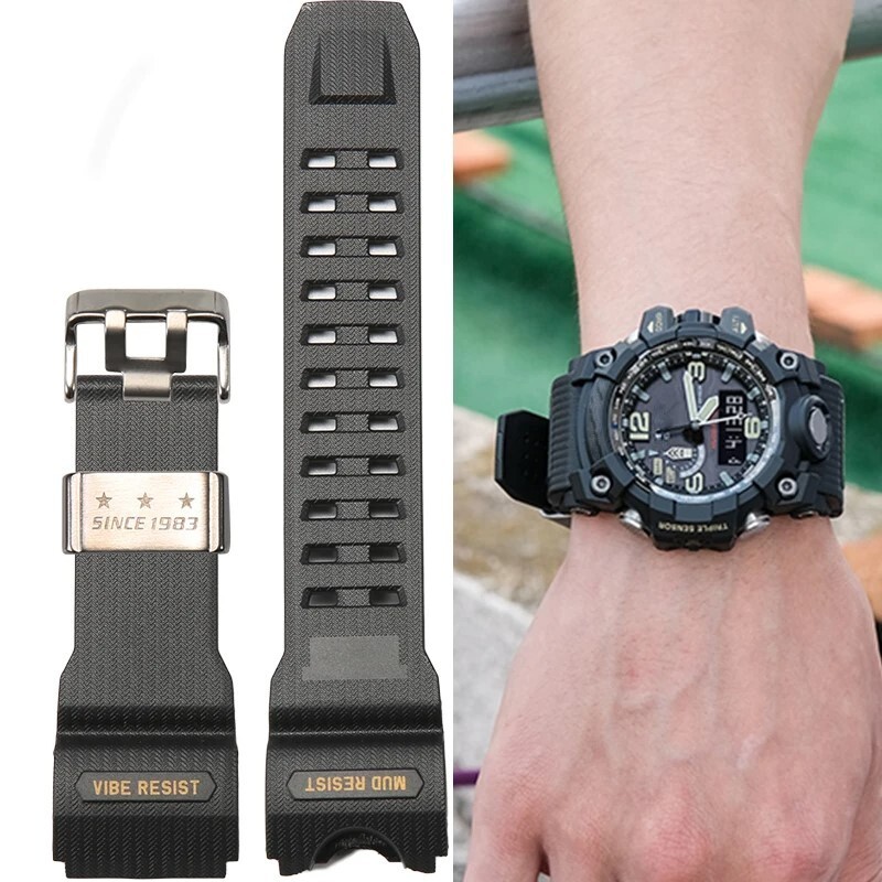 Resin Watch Band Men's Sports Waterproof Strap Wristband for GShock GWG1000