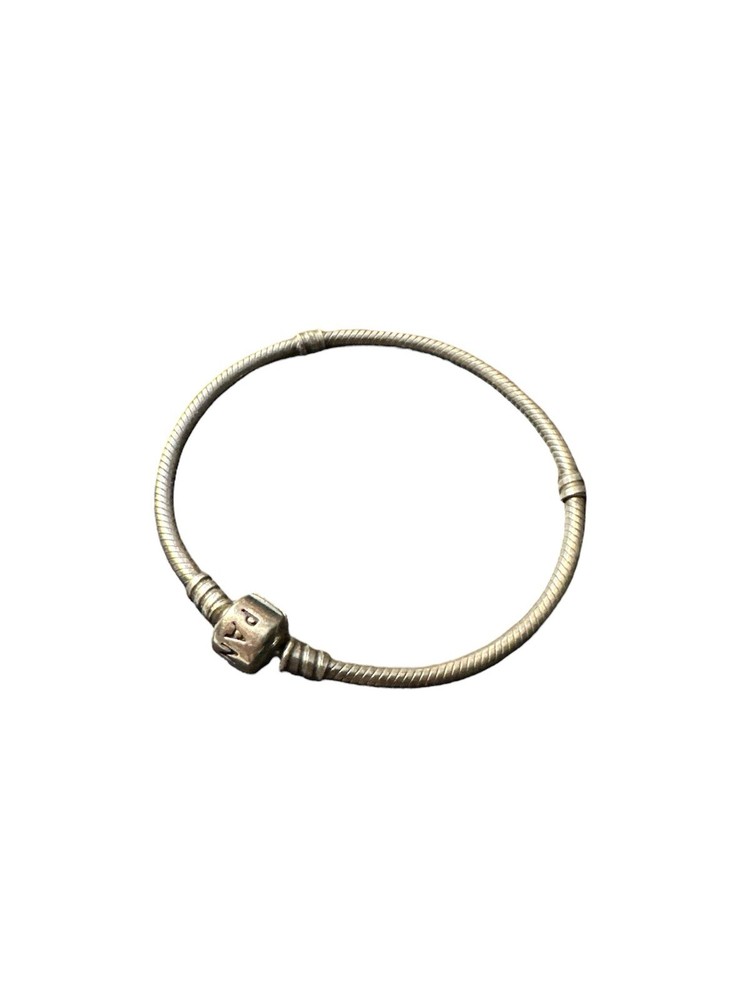 Pandora Silver Charm Bracelet with Elegant Beaded Design