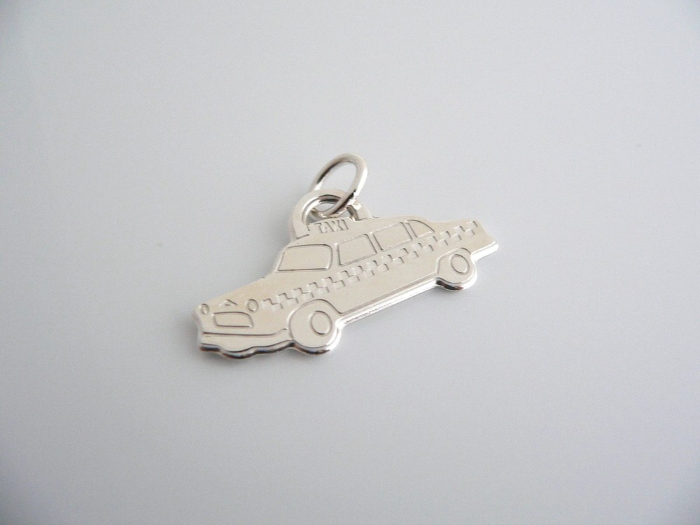 Tiffany & Co Taxi Charm Taxicab Pendant 4 Necklace Gig Driver Gift Love Art Cool