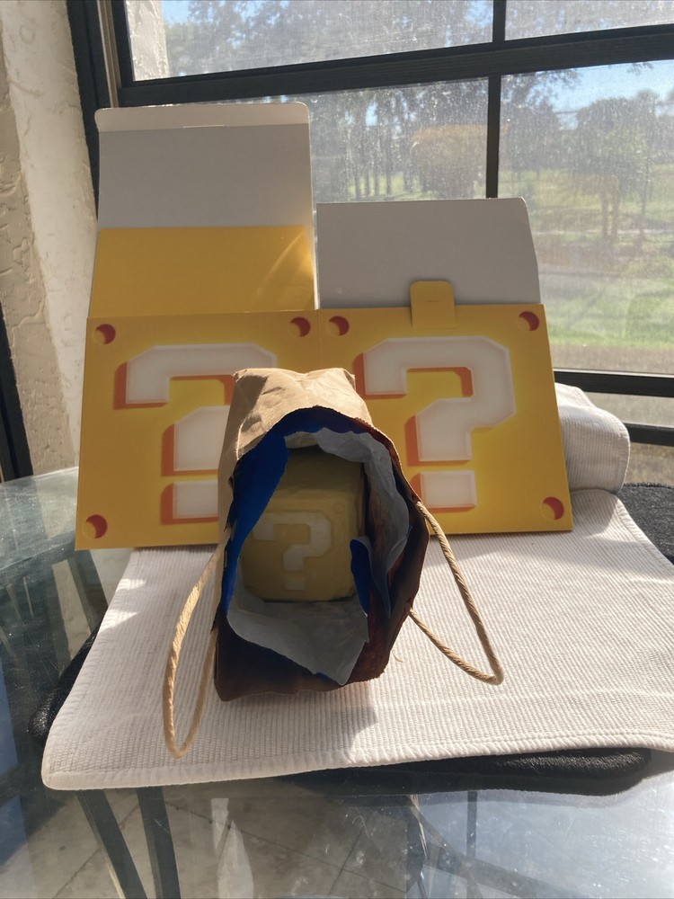 Lush x The Super Mario Bros. Movie Mystery Question Block Bath Bomb Soap W/ Box