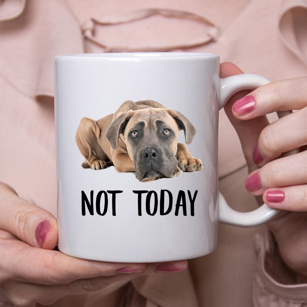Funny Cane Corso Sable Not Today Dog Mug Lazy Gift For Women Dogs Mom Coffee Mug