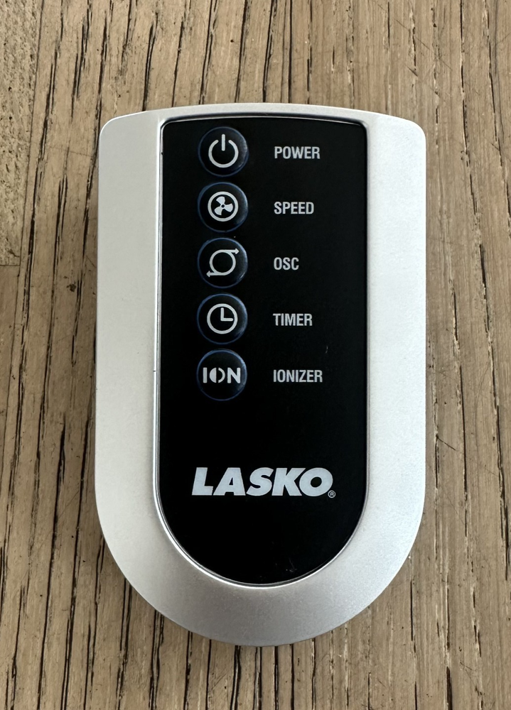 Lasko Fan 5-Button Remote Control Speed OSC Timer Ionizer