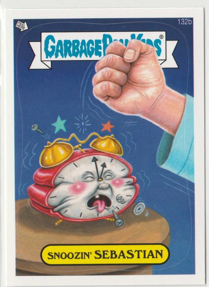 Snoozin Sebastian 132b GPK 2013 Series 3 BNS3 Brand New Garbage Pail Kids Card