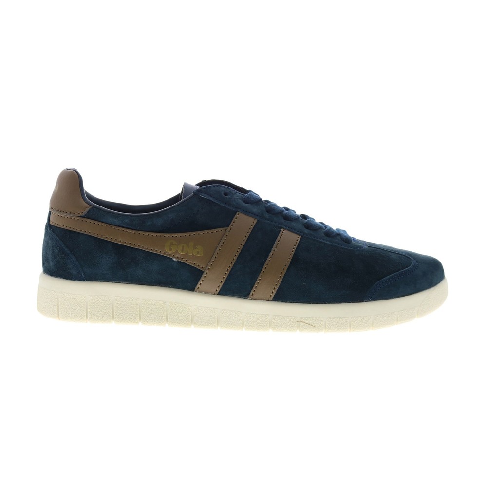 Gola Hurricane Suede CMB046 Mens Blue Lifestyle Sneakers