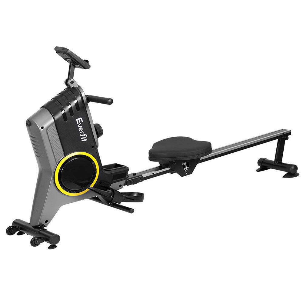 NNEDSZ Rowing Machine 12 Levels Magnetic Rower Fitness Gym Cardio Workout