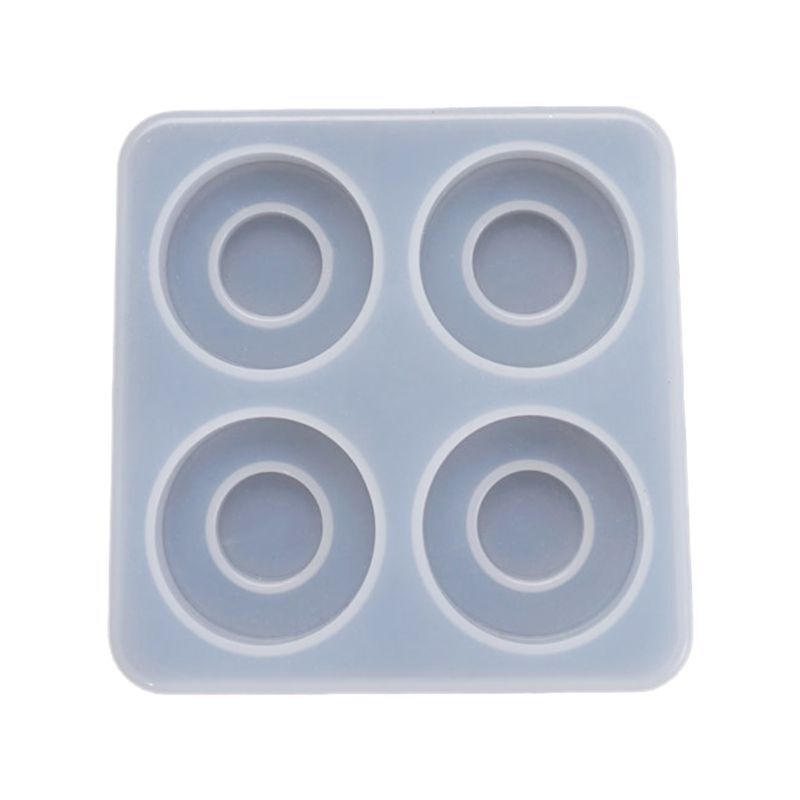 Silicone Crystal Epoxy Resin Mold Round Drawer Handle Casting Mould Handmade DIY
