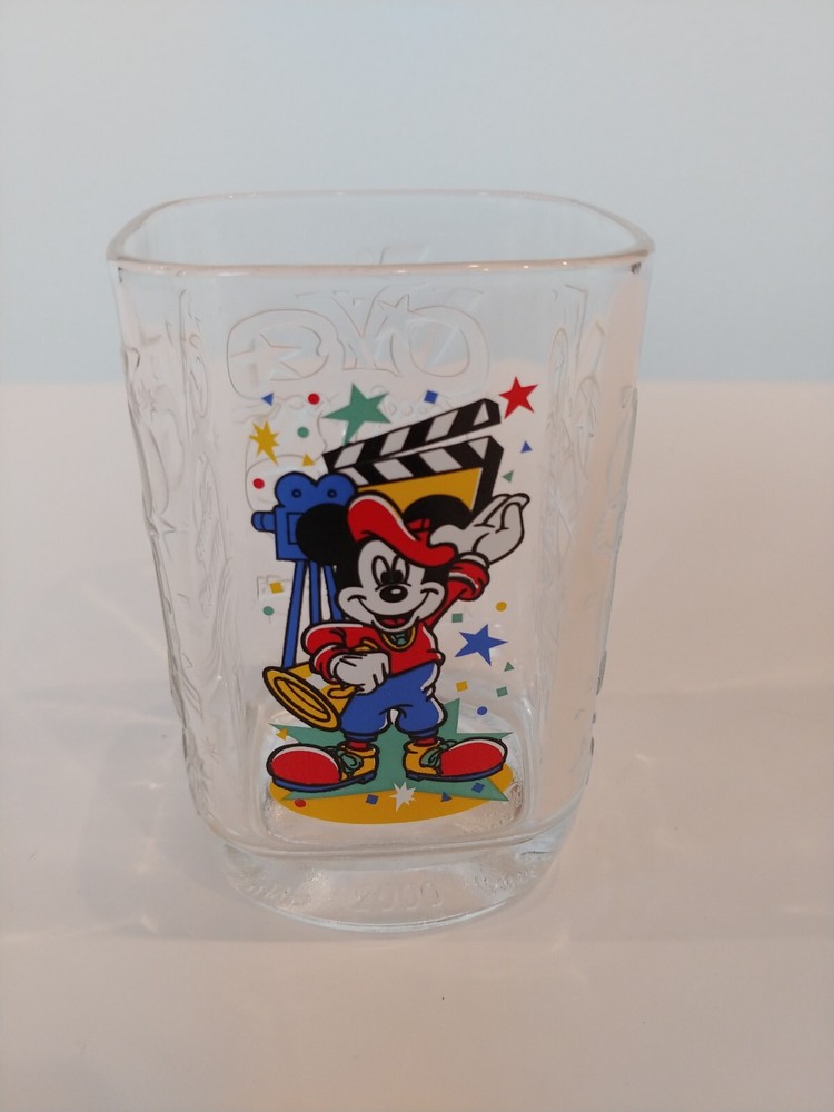 Y2K Walt Disney World Mickey Mouse Disney Studios McDonald's Collector Glass