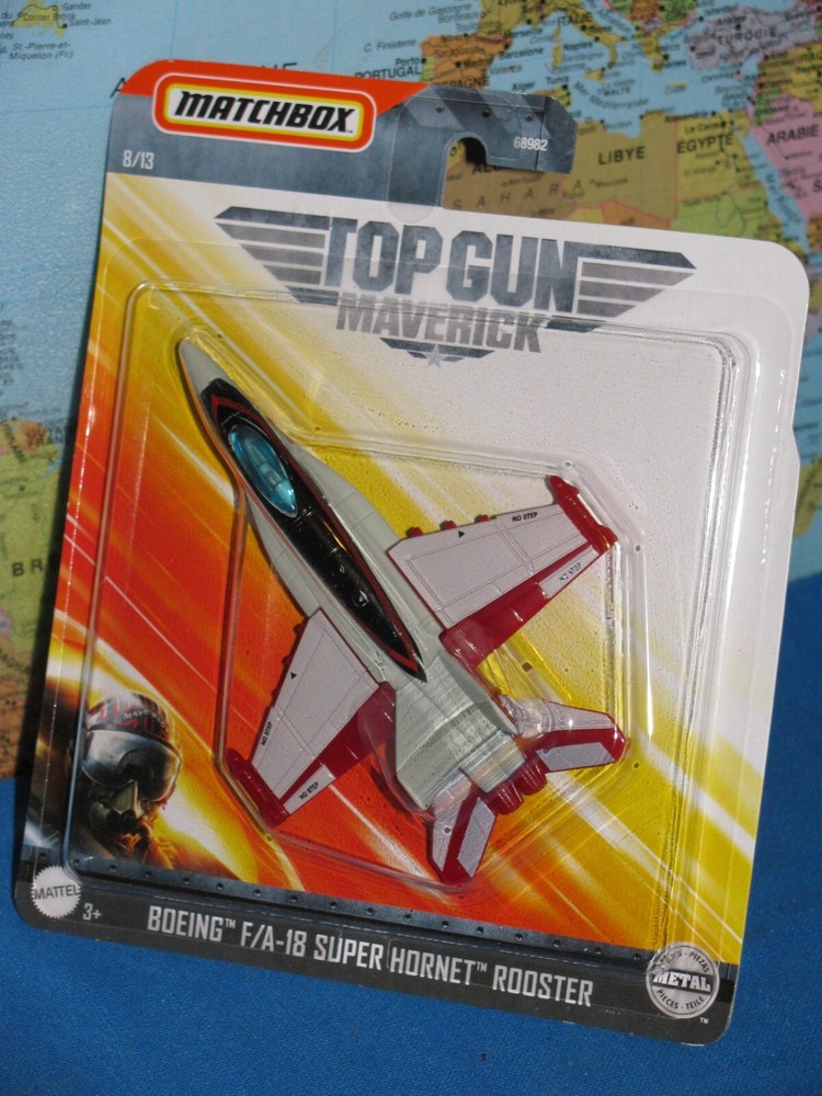 MATCHBOX MBX TOP GUN BOEING F/A-18 SUPER HORNET ROOSTER MAVERICK #8/13 BRAND NEW