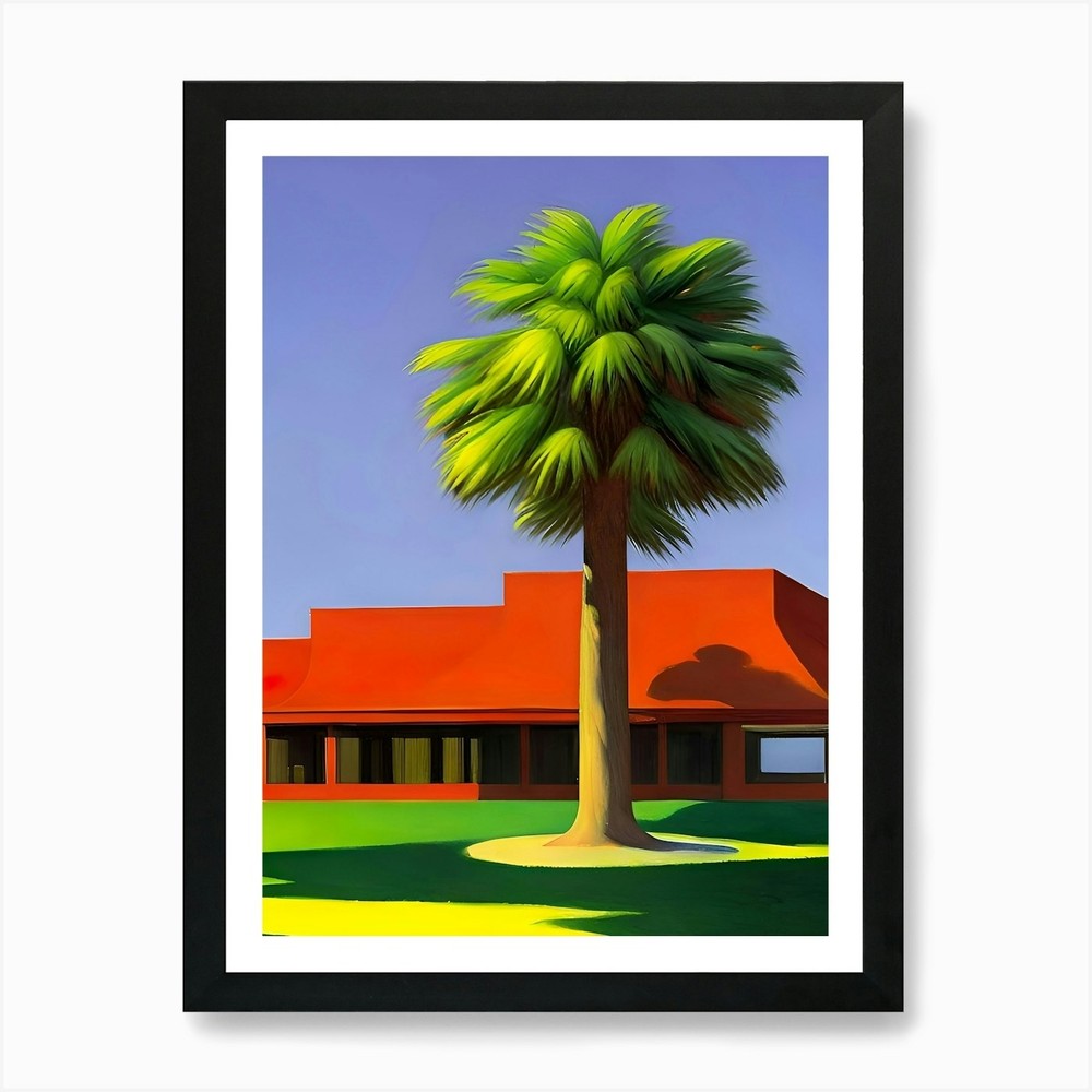 Palm Tree 1 Framed Art Print Canvas Wall Decor Picture Poster  