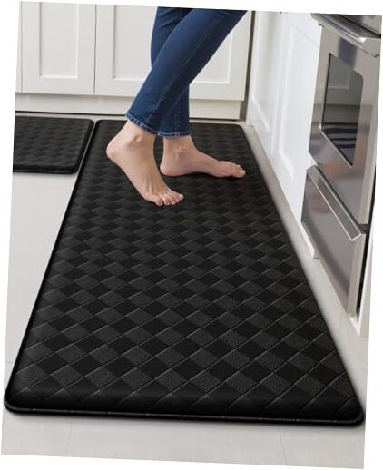 Kitchen Mats, 2PCS Kitchen Rugs, Cushioned Anti Fatigue Kitchen Mats for